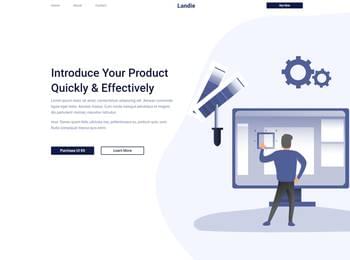 Landi website screenshot